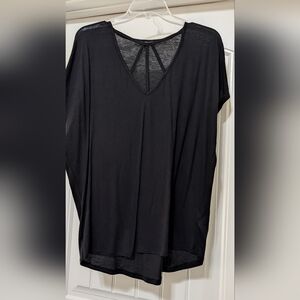 Express Black Cutout Top On Chest